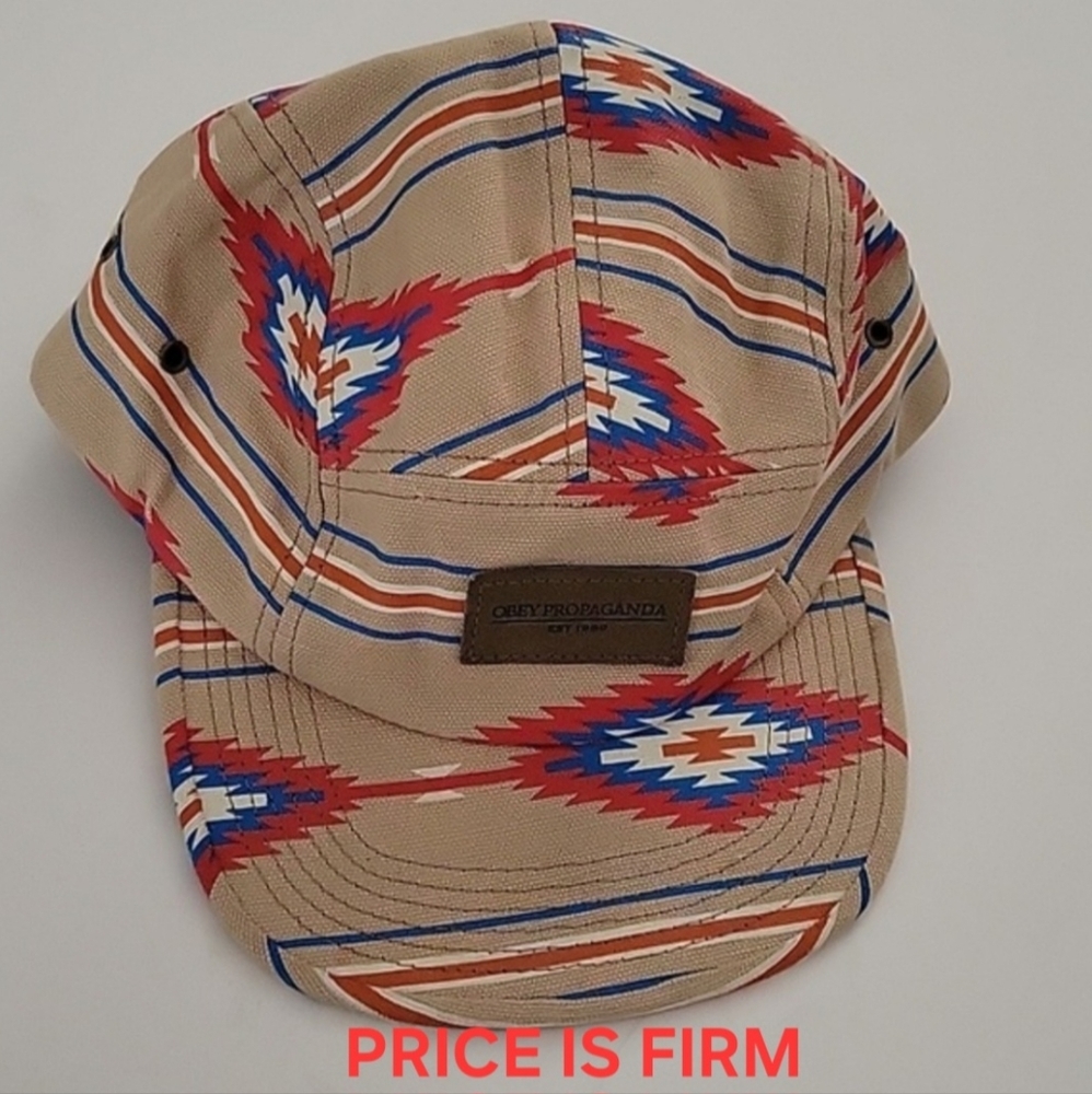 New Obey Aztec Cotton Cap